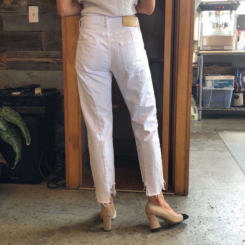 Frame White Jeans
